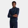 V NECK MERINO WOOL QUARTER ZIP SWEATER image number 3