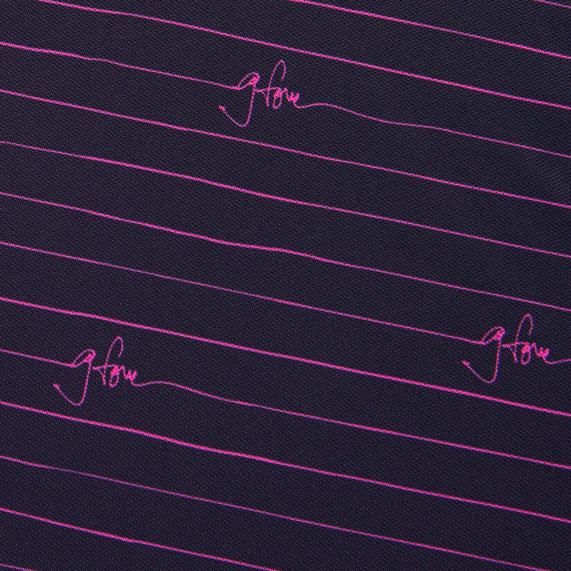 G/FORE SCRIPT STRIPE BANDED SLEEVE TECH PIQUÉ POLO image number 6
