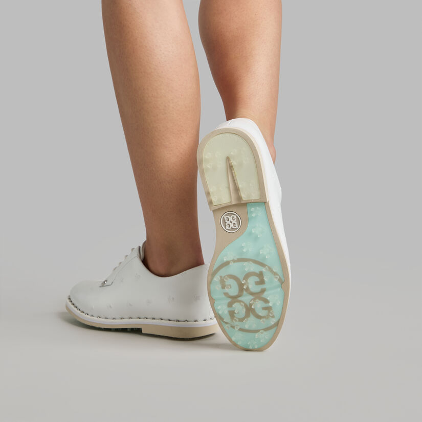 WOMEN'S GALLIVANTER STUDDED LEATHER SKULL & TEES GOLF SHOE image number 6