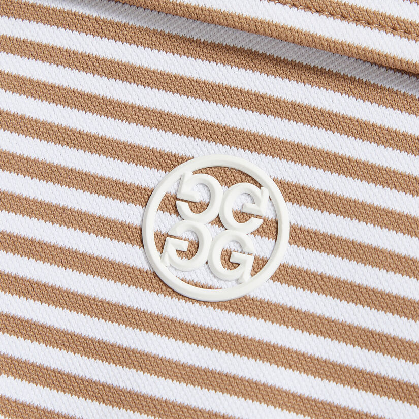 FEEDER STRIPE TECH PIQUÉ MODERN SPREAD COLLAR POLO image number 6