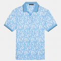 BLOSSOM RIB COLLAR TECH JERSEY SLIM FIT POLO image number 1