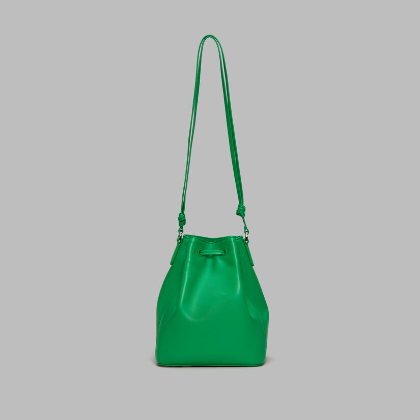 LEATHER CART BUCKET BAG image number 2