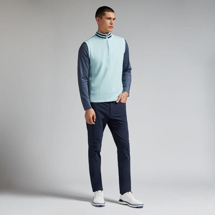 WIND BREAKER MERINO WOOL QUARTER ZIP VEST image number 3