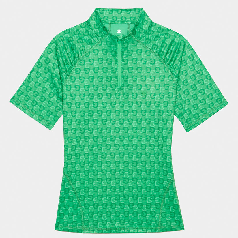 MINI G'S TECH JERSEY QUARTER ZIP POLO image number 1