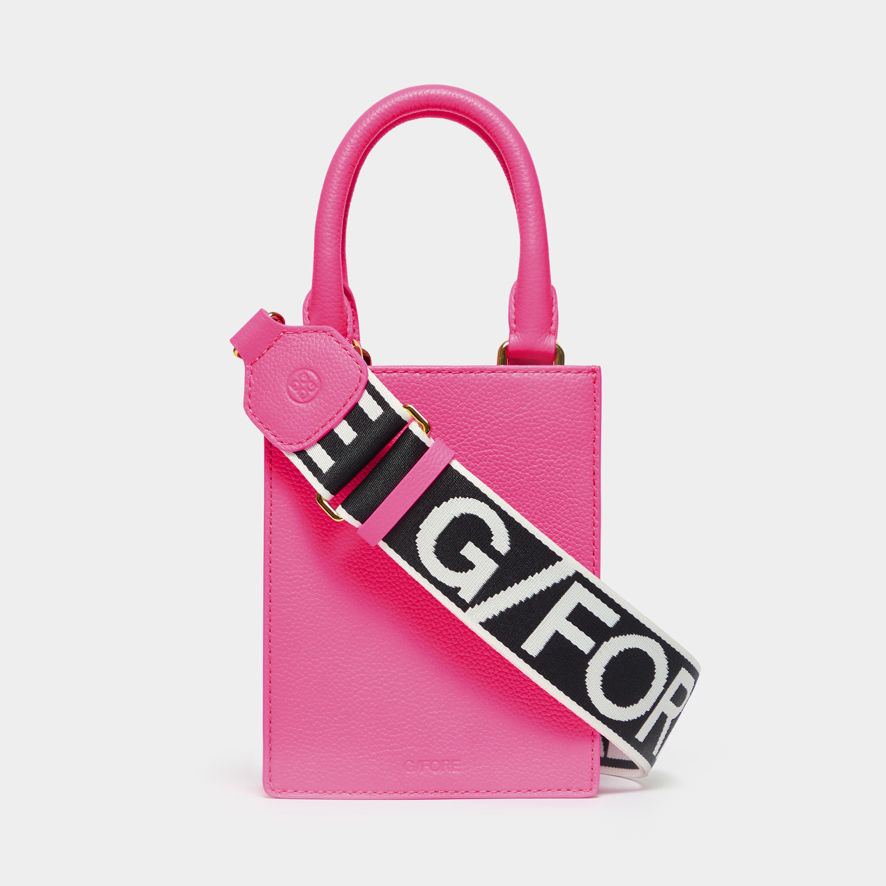 METAL TEES LEATHER MINI TOTE