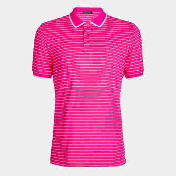 FINE LINE BANDED SLEEVE TECH PIQUÉ POLO