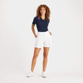 CONTRAST COLLAR RIB COTTON BLEND POLO image number 4
