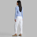 LTD RELEASE LINEN CROPPED PLEATED TROUSER image number 4