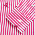 VERTICAL STRIPE STRETCH ICE WOVEN MODERN SPREAD COLLAR SHIRT image number 6