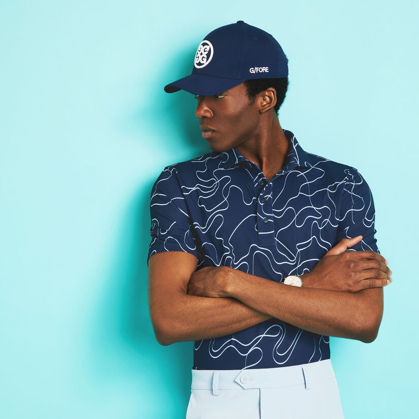 PENCIL TECH PIQUÉ MODERN SPREAD COLLAR POLO image number 2