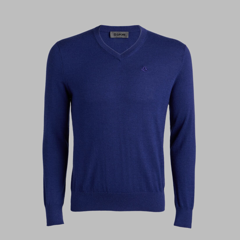 G SCRIBE VERSE V NECK CASHMERE SWEATER image number 3