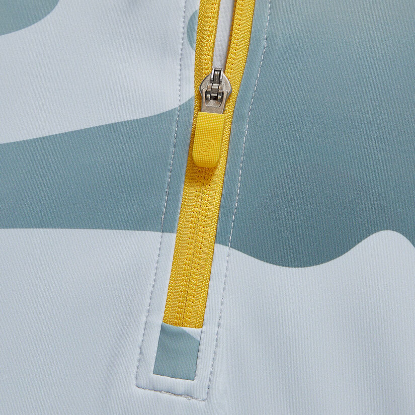 GRADIENT CAMO TECH INTERLOCK QUARTER ZIP MID LAYER image number 6