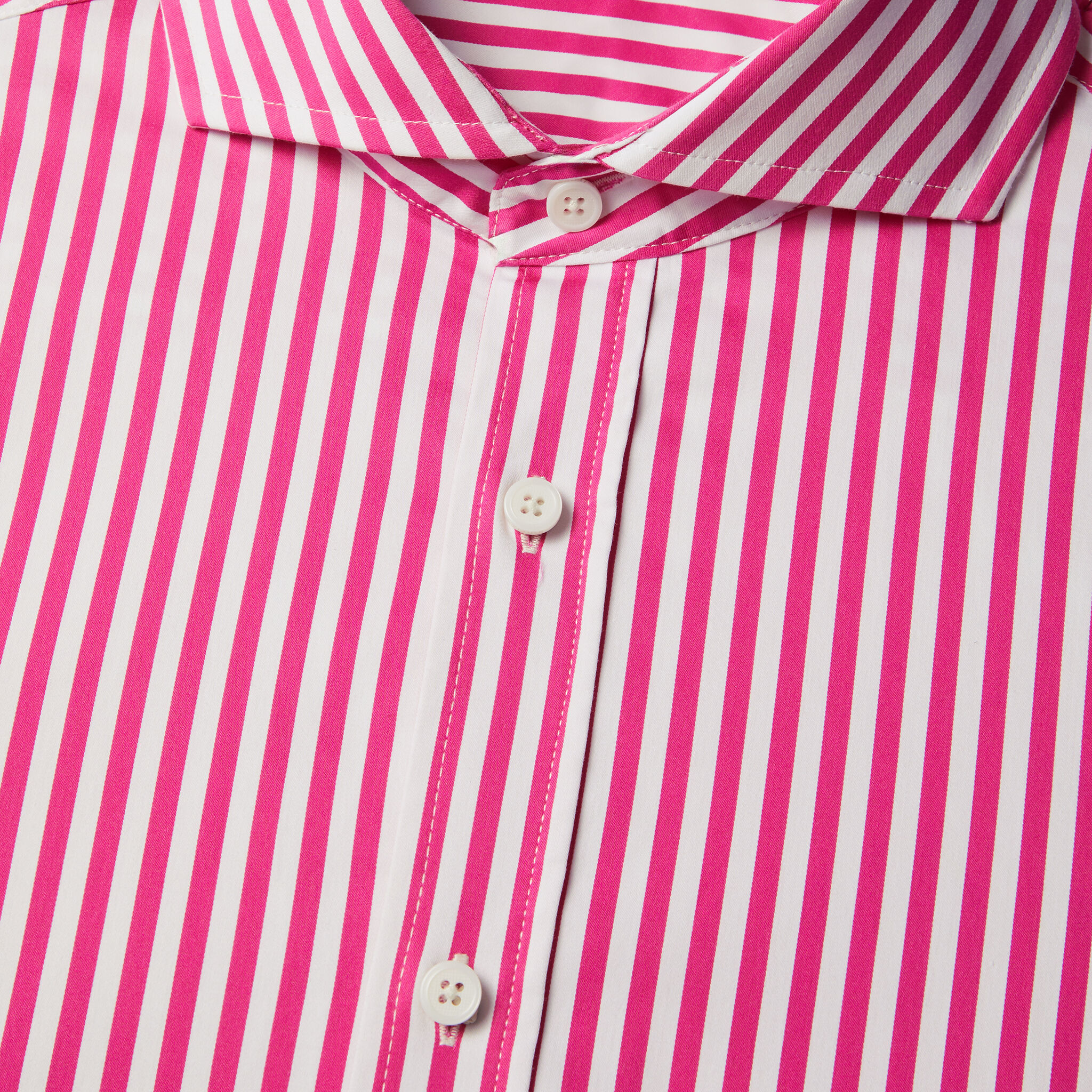 Pink and white vertical striped shirt deals