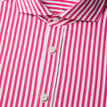 VERTICAL STRIPE STRETCH ICE WOVEN MODERN SPREAD COLLAR SHIRT image number 7