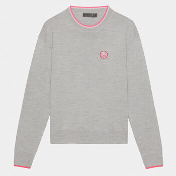 CIRCLE G'S RELAXED MERINO WOOL CREWNECK SWEATER