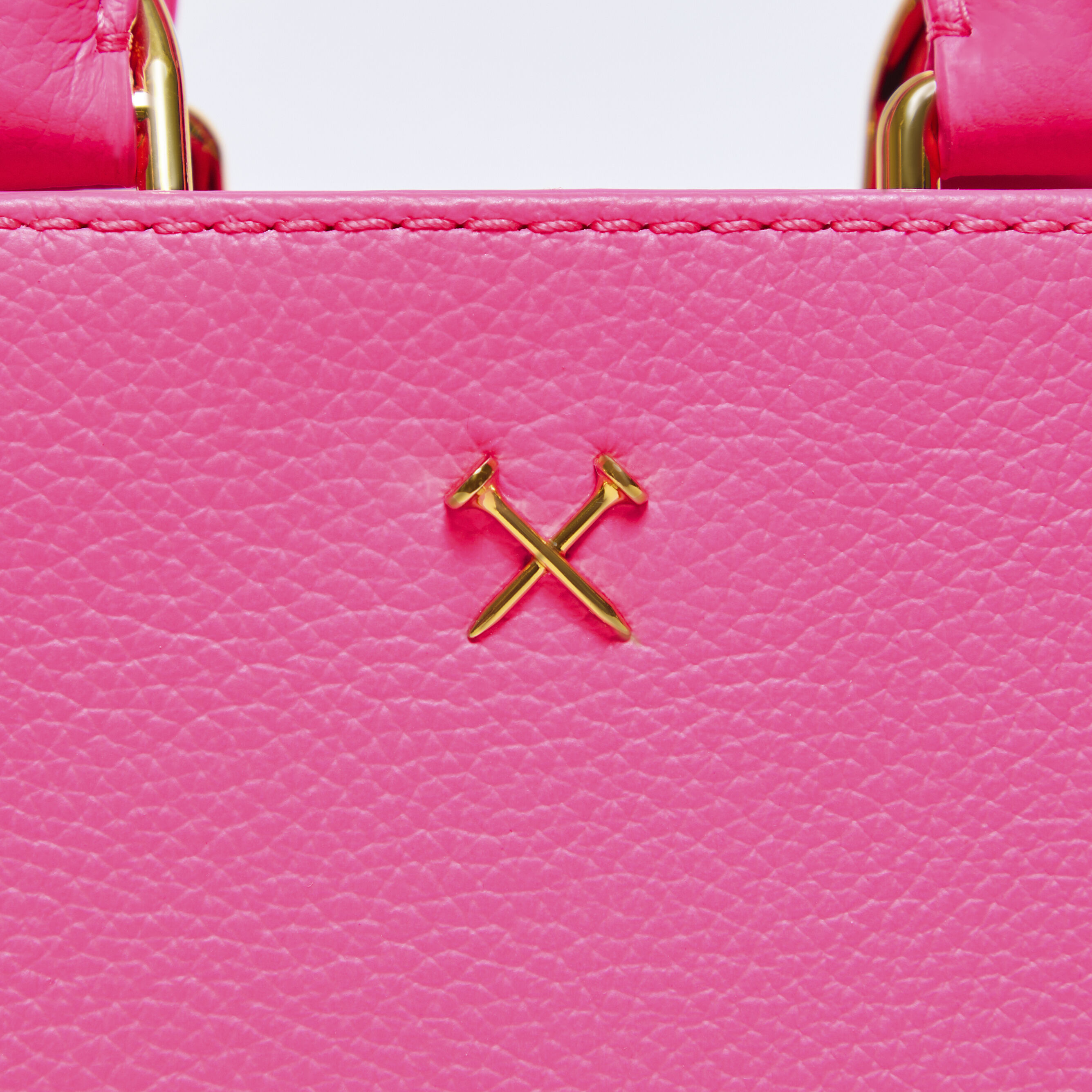 METAL TEES LEATHER MINI TOTE