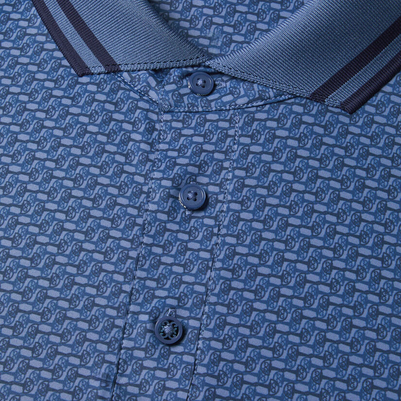 G LINK BANDED SLEEVE TECH JERSEY POLO image number 6