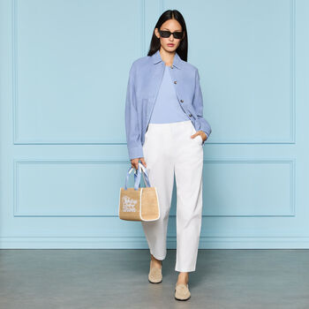 Alternative image of RELAXED FIT SUEDE SHIRT JACKET - Alternate Image 1