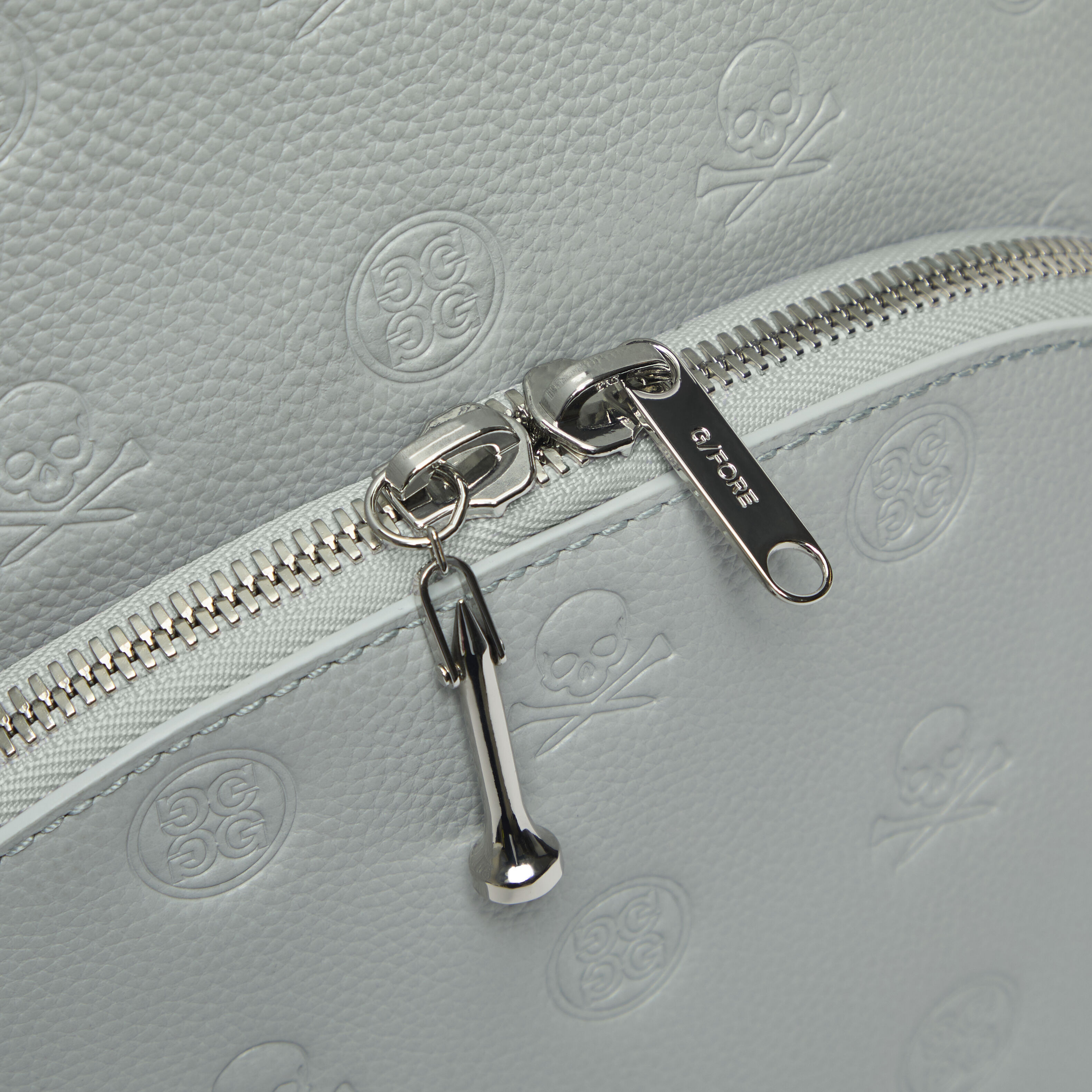 EMBOSSED SKULL & TEES LEATHER BACKPACK | ACCESSORIES FOR MEN