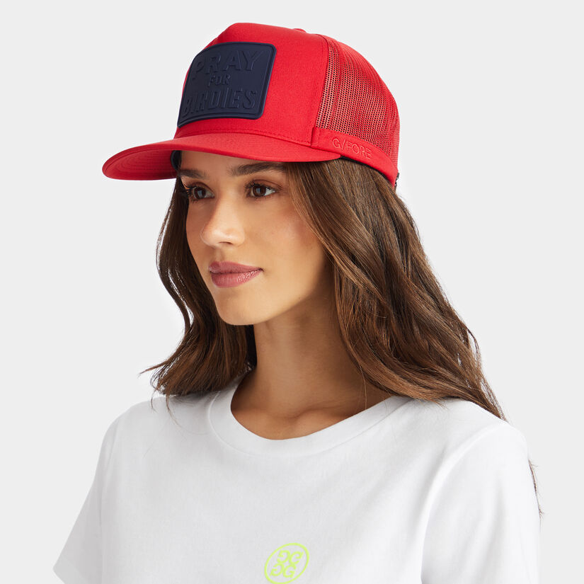 PRAY FOR BIRDIES STRETCH TWILL TRUCKER HAT image number 8