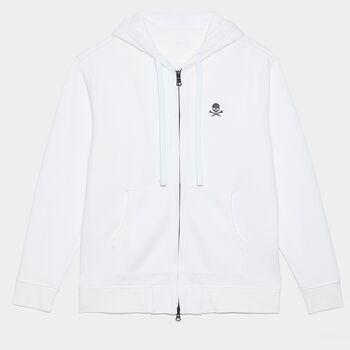 SKULL & T'S FULL ZIP HOODIE