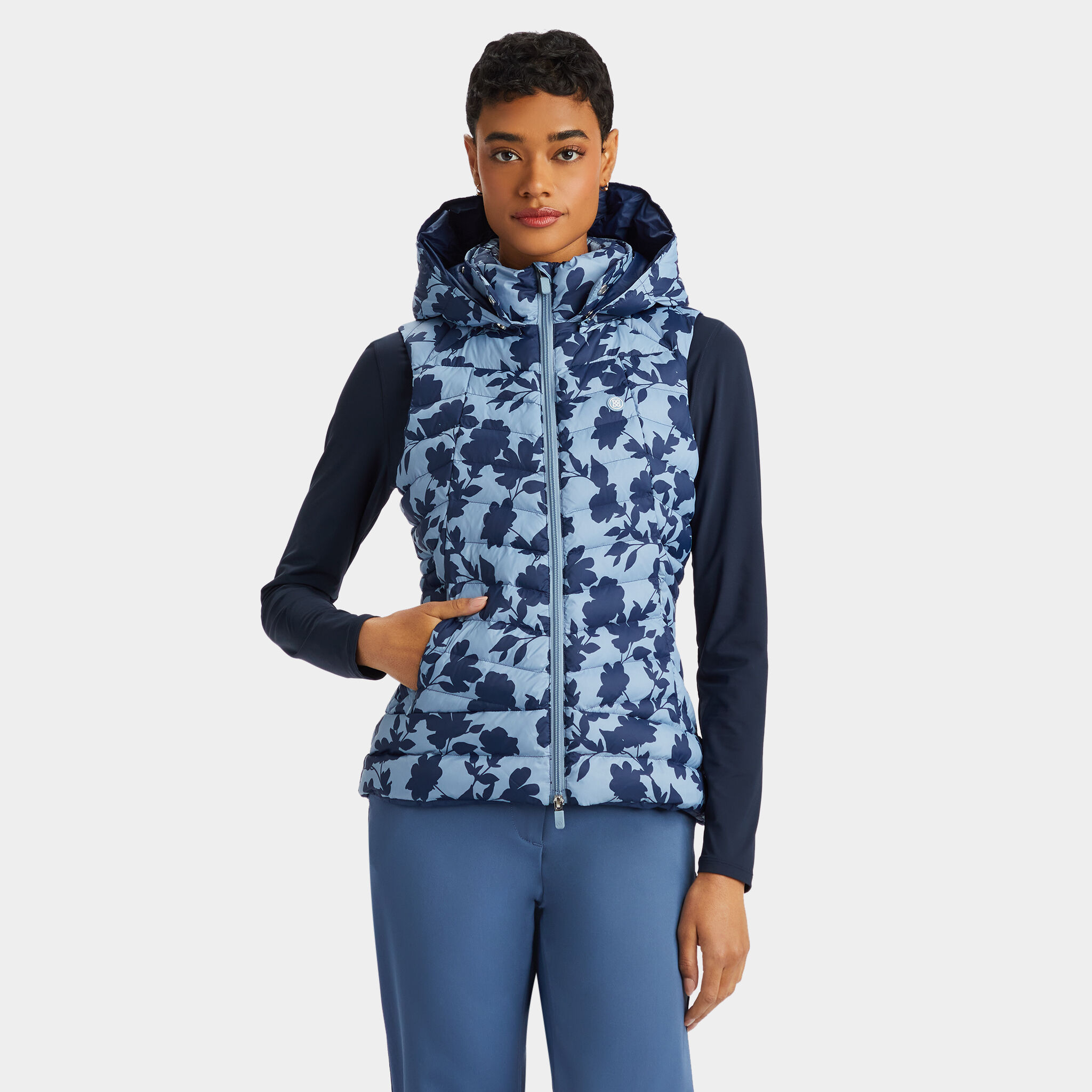 Nylon puffer vest sale