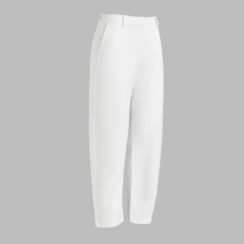 LTD RELEASE STRETCH COTTON GABARDINE BARREL LEG TROUSER image number 1