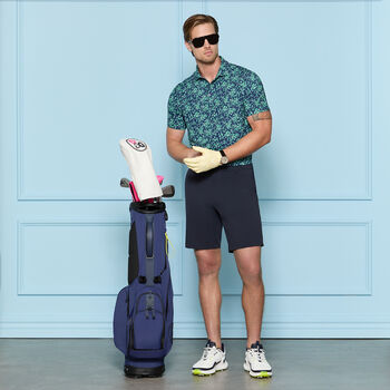 SCATTERED DITZY TECH JERSEY POLO