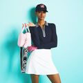 FEATHERWEIGHT SILKY TECH NYLON QUARTER ZIP POLO image number 2