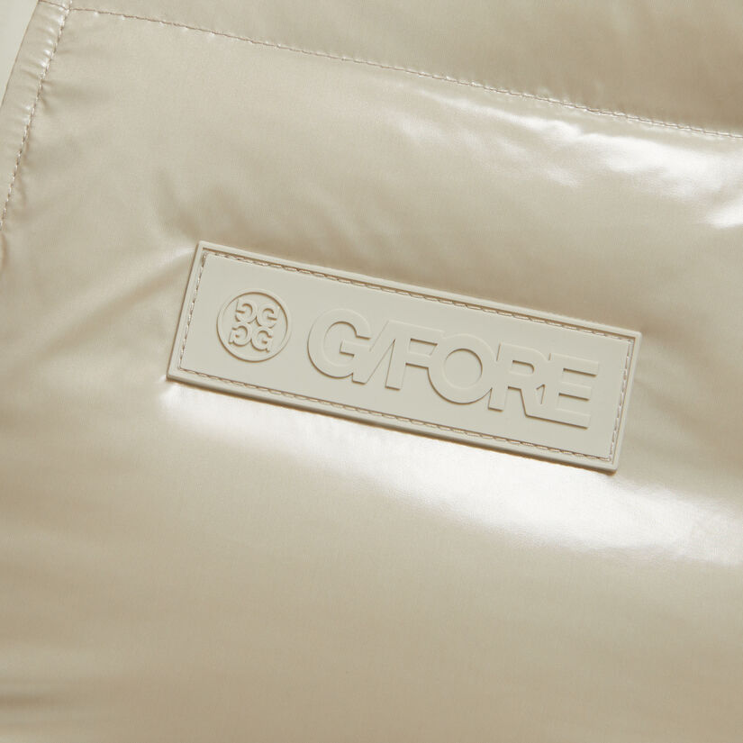 CIRCLE G'S COATED NYLON QUILTED PUFFER VEST image number 6