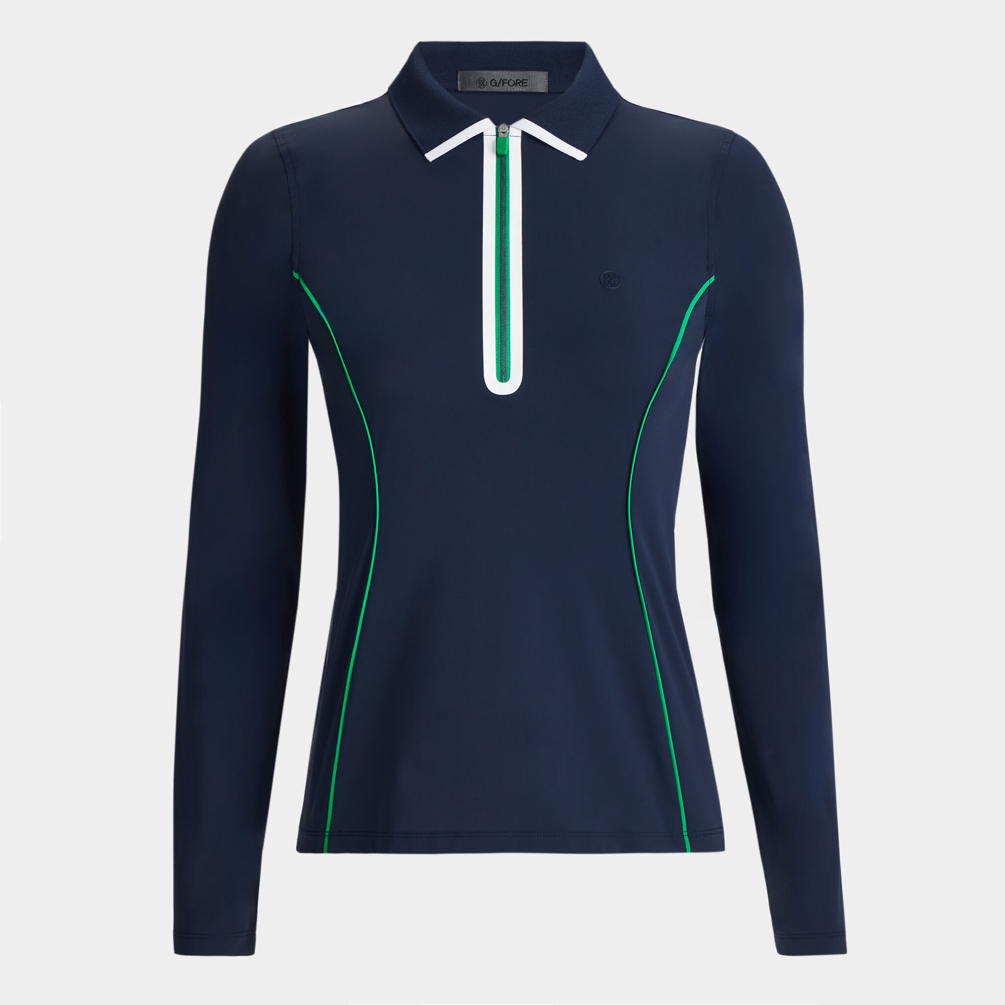 Women's long sleeve knit polo shirts top