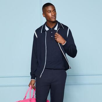 CASHMERE POLO JACKET