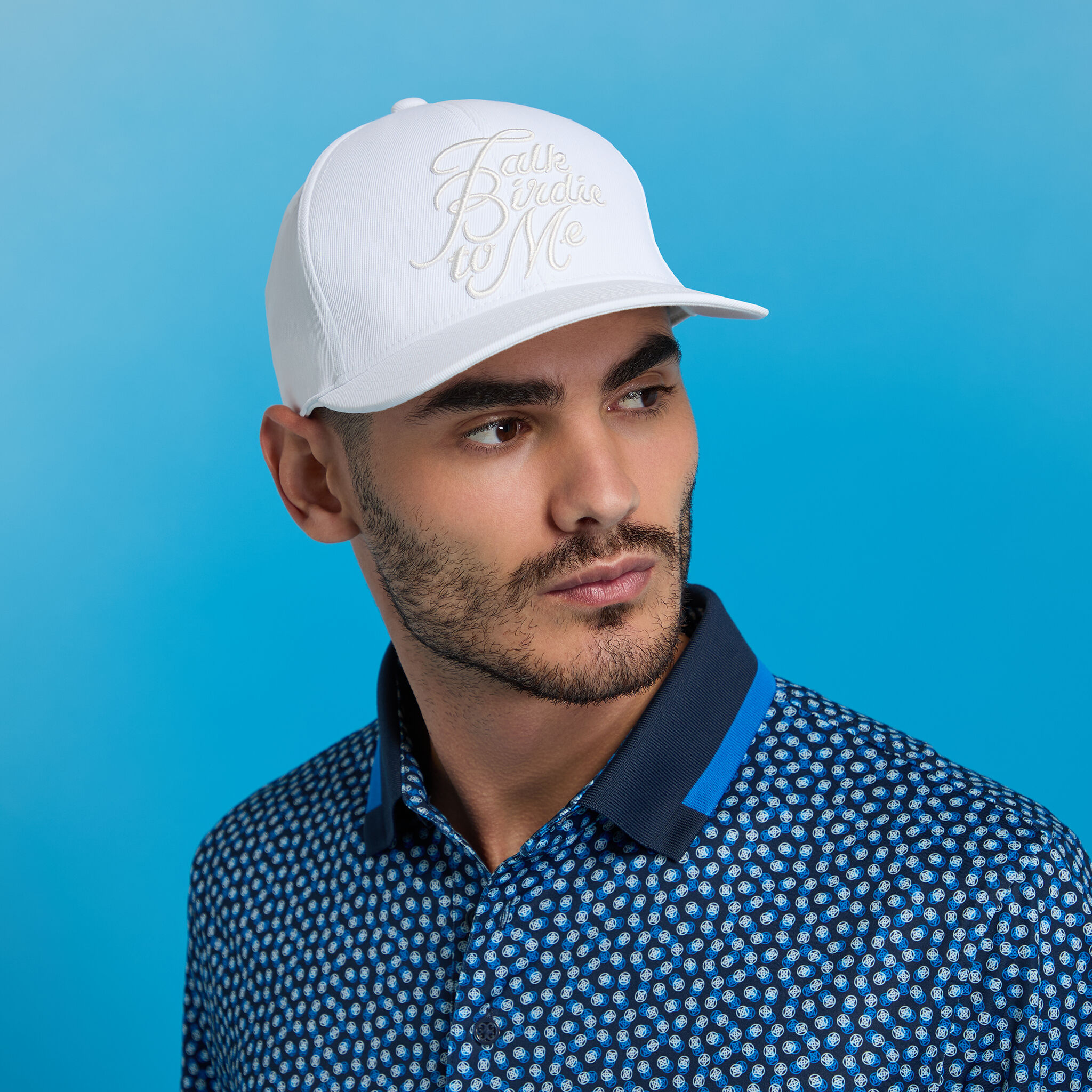 SATIN STITCH TALK BIRDIE TO ME HAT