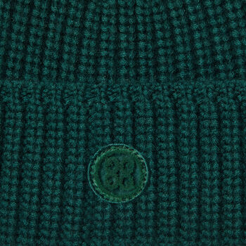 LIMITED EDITION CIRCLE G'S CASHMERE RIBBED BEANIE