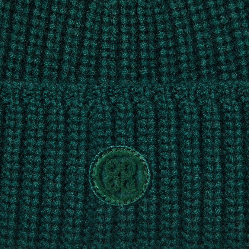 LIMITED EDITION CIRCLE G'S CASHMERE RIBBED BEANIE image number 2