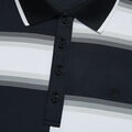 OFFSET GRADIENT STRIPE NYLON SLEEVELESS POLO image number 6