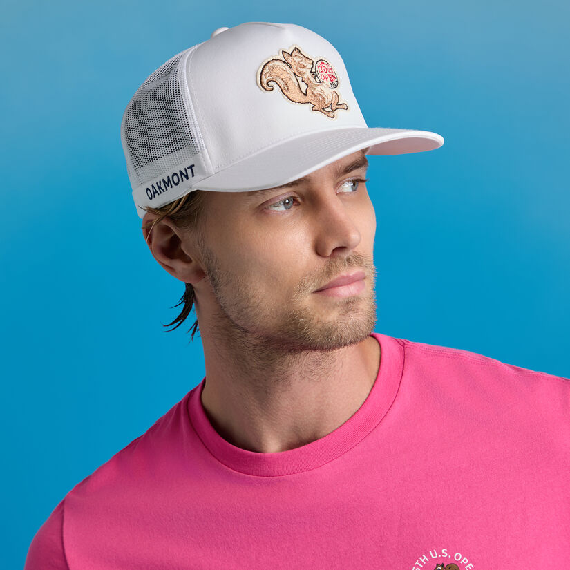 2025 U.S. OPEN SQUIRREL PATCH TRUCKER HAT image number 3