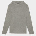 CASHMERE BLEND HOODED PULLOVER SWEATER image number 1