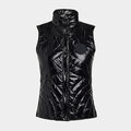 QUILTED NYLON COATED MERINO WOOL-LINED SNAP VEST image number 1