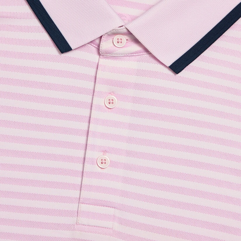 PERFORATED STRIPE JERSEY POLO image number 5