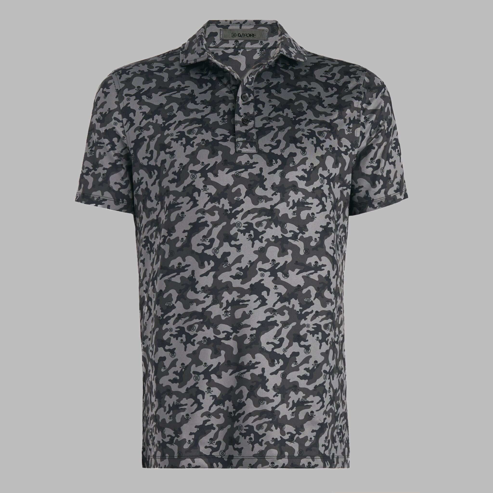 [G FORE] MAPPED ICON CAMO TECH JERSEY MODERN SPREAD COLLAR☆ MAPPED ICON CAMO TECH JERSEY MODERN SPREAD COLLAR POLO