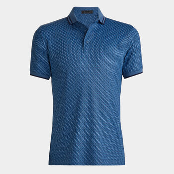G LINK BANDED SLEEVE TECH JERSEY POLO