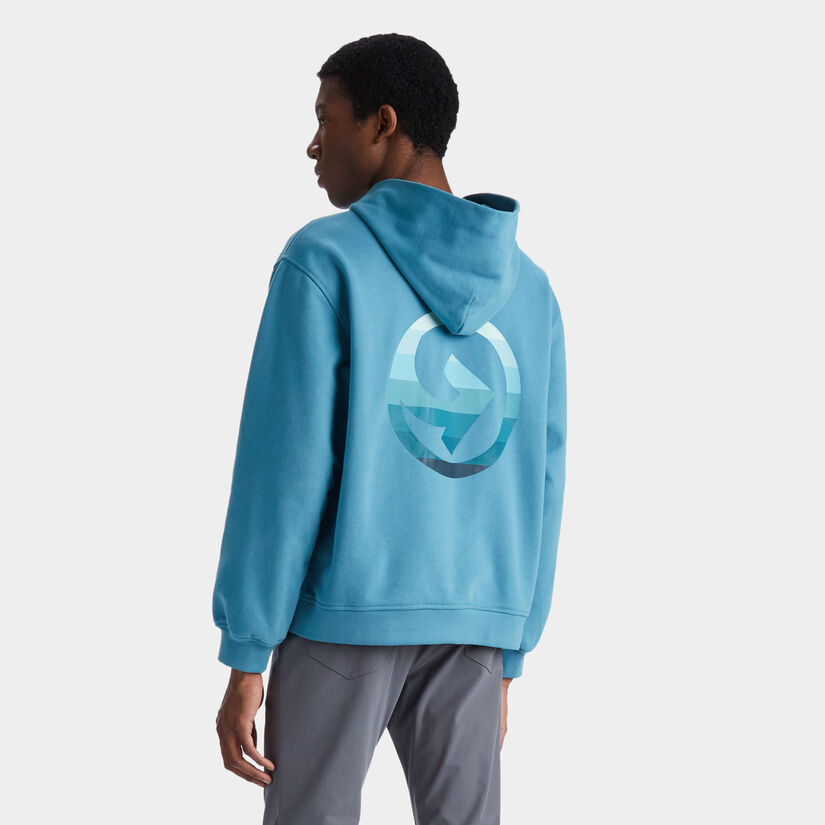 GRADIENT QUARTER G UNISEX FRENCH TERRY HOODIE image number 5