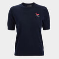 LIMITED EDITION U.S. OPEN MERINO WOOL EASY CARE SHORT SLEEVE SWEATER image number 1