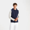DOUBLE KNIT SPACER JERSEY HOODED SLIM FIT FULL ZIP VEST image number 3