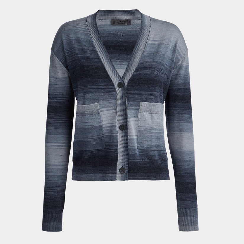 OMBRÉ MERINO WOOL CARDIGAN image number 1