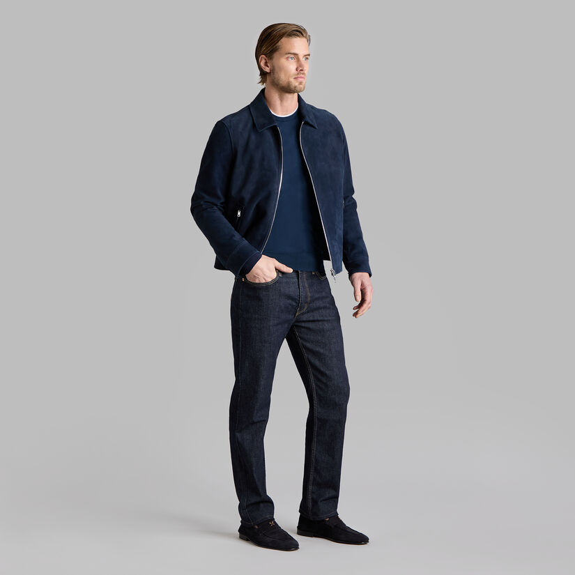 Suede Fleece Zip Up Premium Jacket main image 1