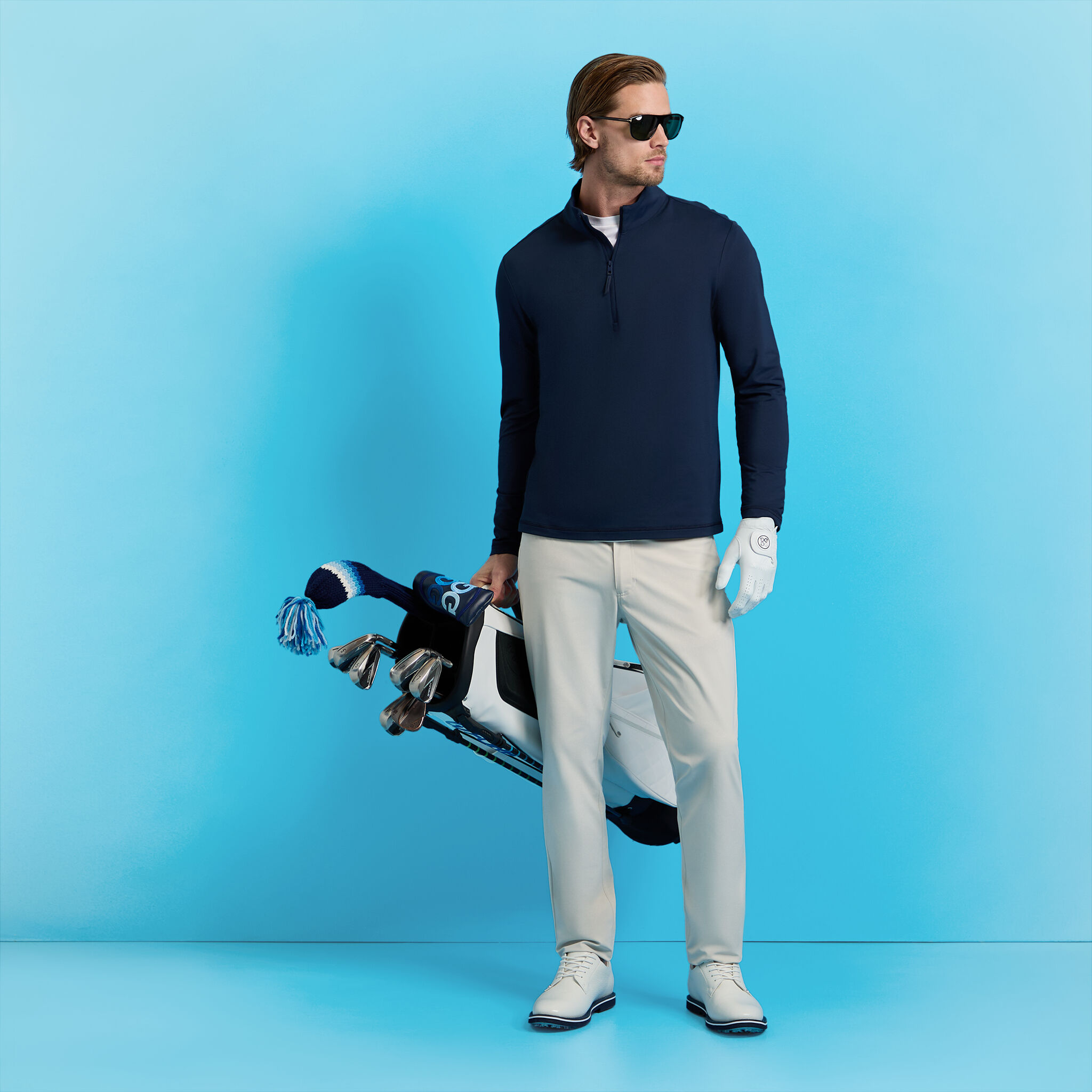 BRUSHED BACK TECH QUARTER ZIP |MEN'S PULLOVERS & QUARTER