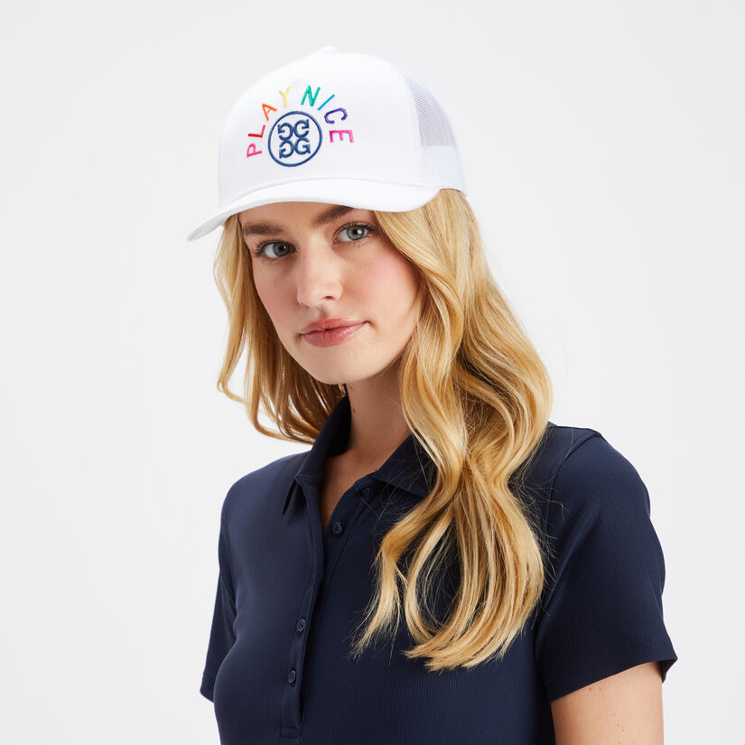 WOMEN'S PLAY NICE TRUCKER | WOMEN'S HATS | G/FORE