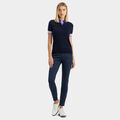 MERINO WOOL LAYERED SHORT SLEEVE SWEATER POLO image number 3